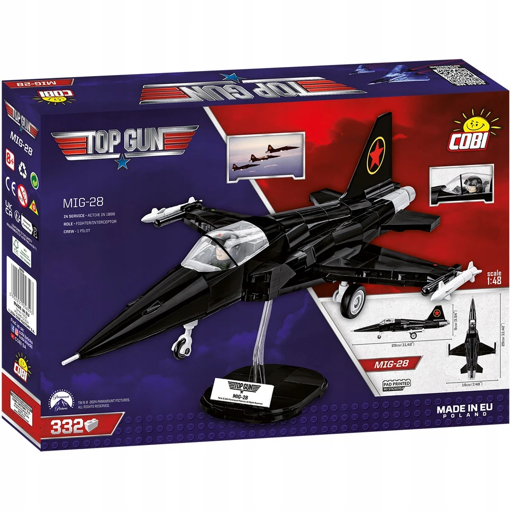 Maketas - COBI - MIG-28 TOP GUN - Plastikas - Surenkamas pats - Mišrus