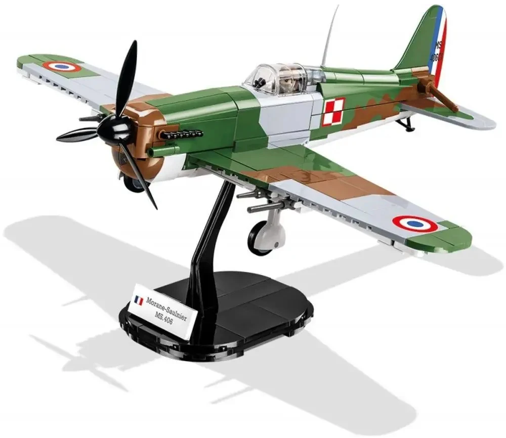 Maketas - COBI - Morane-Saulnier MS.406 - 317 dalių - Interjeras - Nuo 8 metų