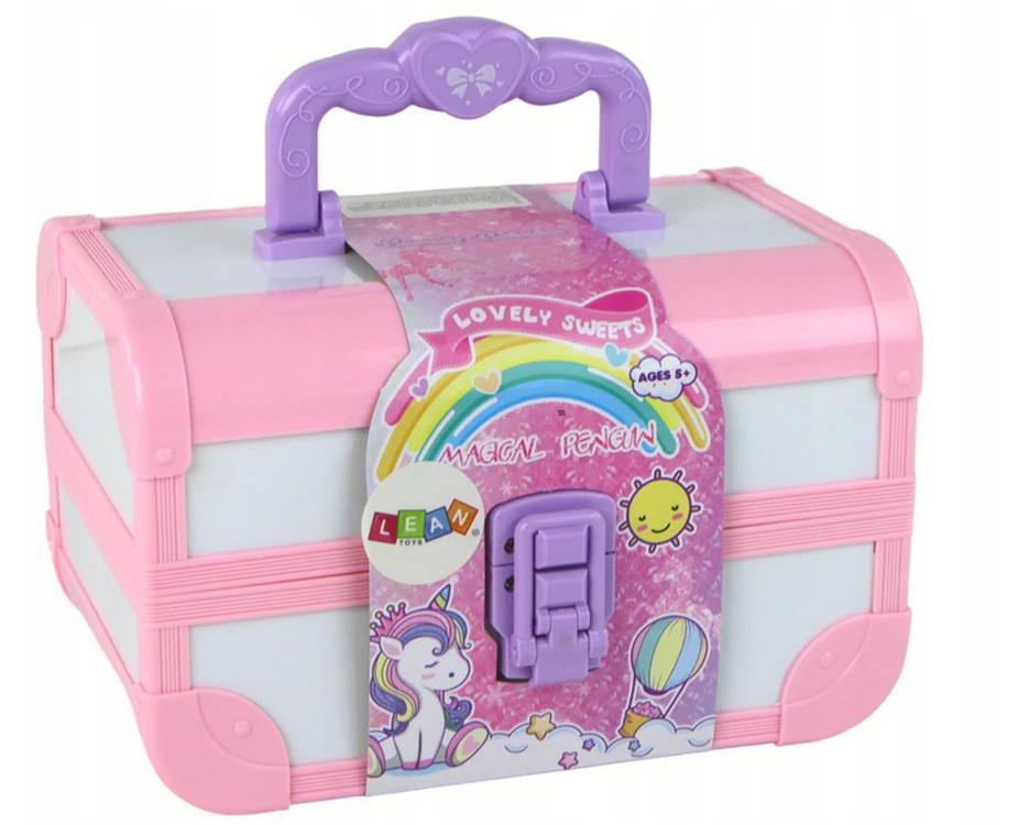 Lean Toys Rožinis grožio kosmetikos rinkinys vaikams