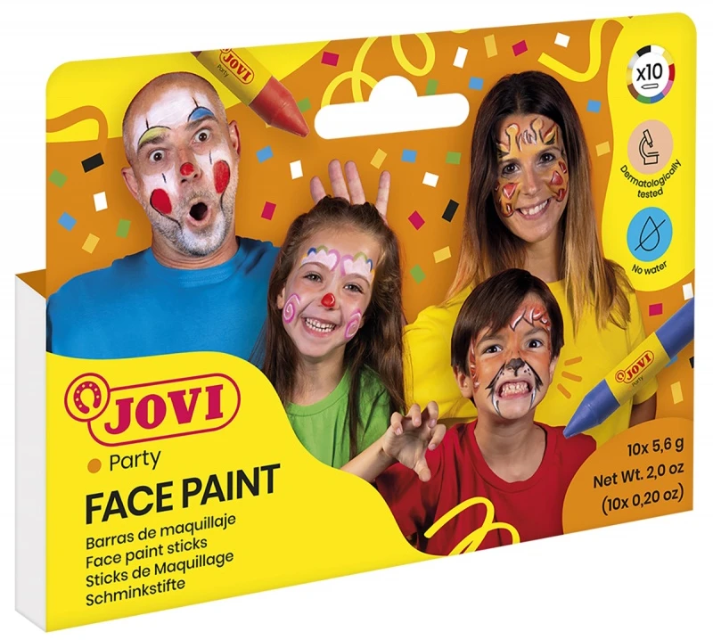 Makiažo kreidelės 10 spalvų Jovi