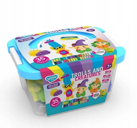 Maksik Kūrybinis rinkinys Trolls Creatures Plastilinas Žaidimo tešla formų modeliavimui