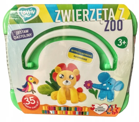Maksik Lovin ANIMALS iš Zoo žaidimų tešlos rinkinys 35 vnt