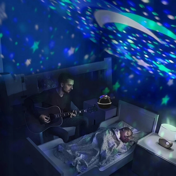 Malatec STARS SKY PROJEKTORIUS SUSIKIMAS NAKTINIS LEMPAS VAIKAMS PROJEKTORIUS DOVANŲ LED