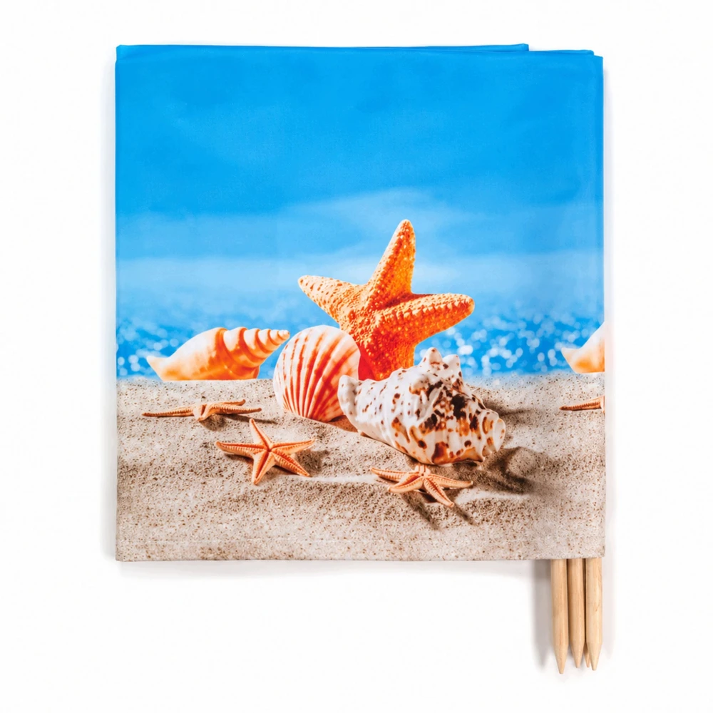 Malcom BEACH SCREEN 6M STORIS PREMIUM MEDŽIAGA + PLAKTUKAS PAPLŪDIUI IR JŪRAI