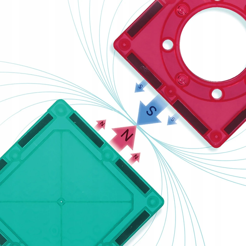 Malplay 3D MAGNETINIAI BLOKAI, MOKYMOSI KONSTRUKCIJA, MAGNETINIŲ PLOKŠČIŲ RINKINYS 77EL