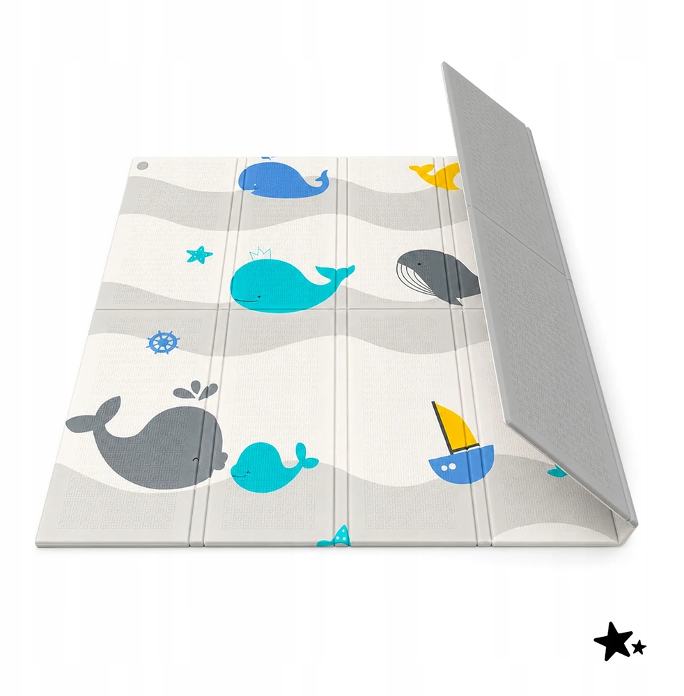 Malplay LAIKOMOJI PUTOLŲ KILMĖ, DVIpusė sulankstoma 120x120 XPE PUFTOS VAIKAMS