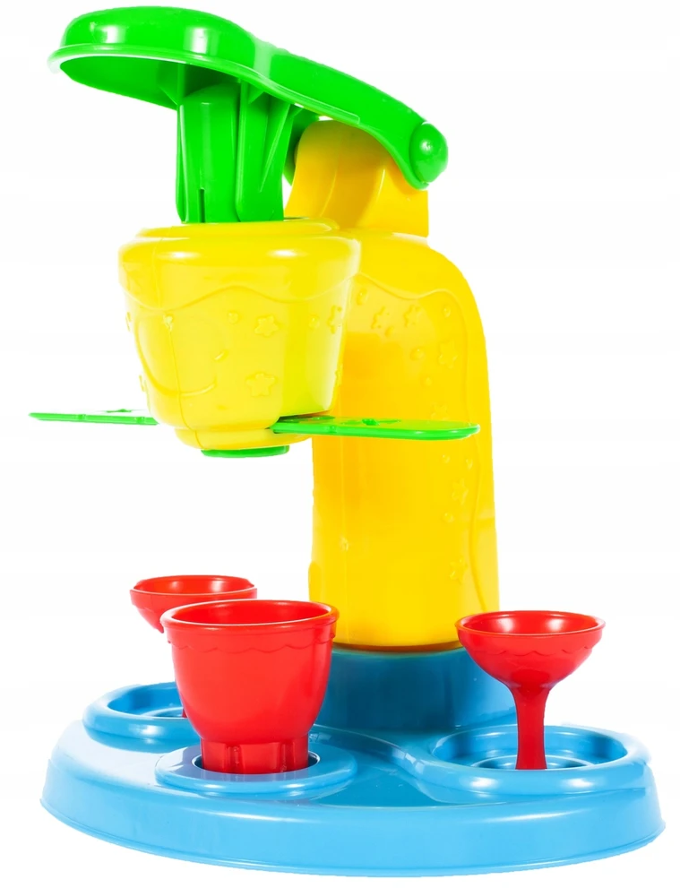Malplay Plastilino rinkinys su ledų gaminimo aparatu ir 8 plastilino indeliais