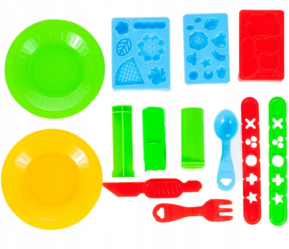 Malplay Plastilino rinkinys su ledų gaminimo aparatu ir 8 plastilino indeliais