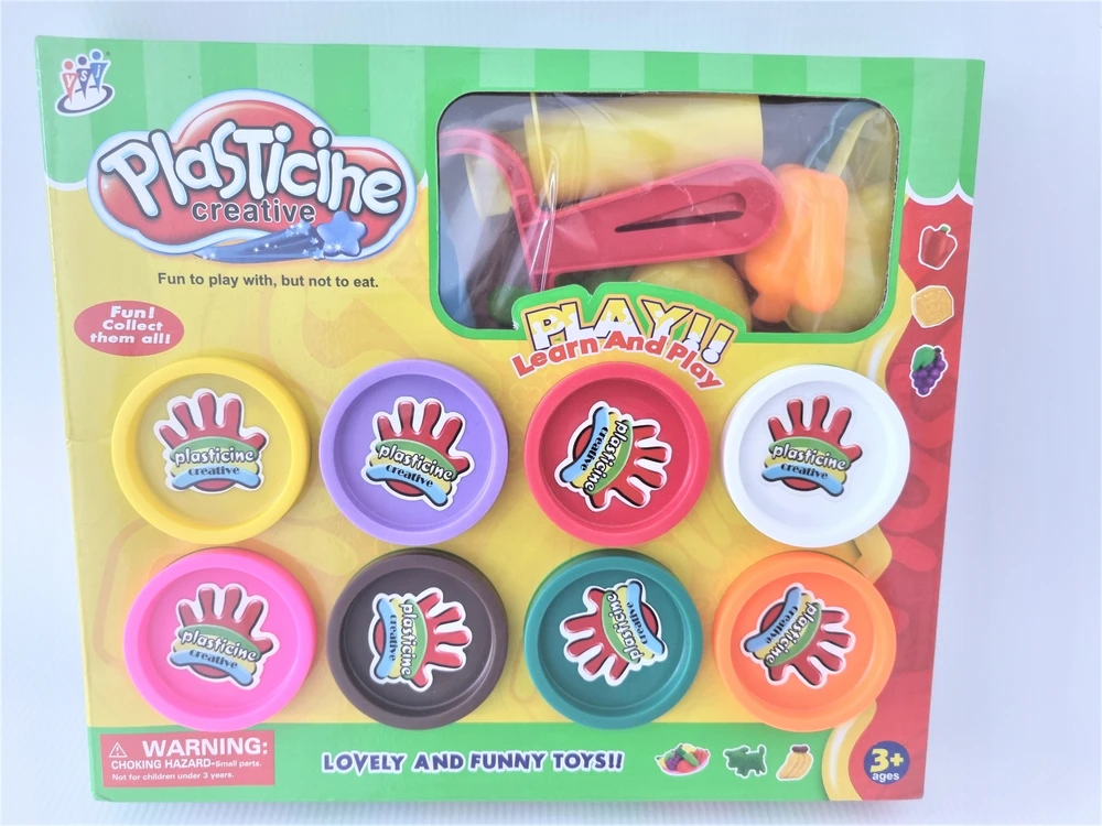 Malplay Plastilinas- modelinas su priedais, 8 spalvos