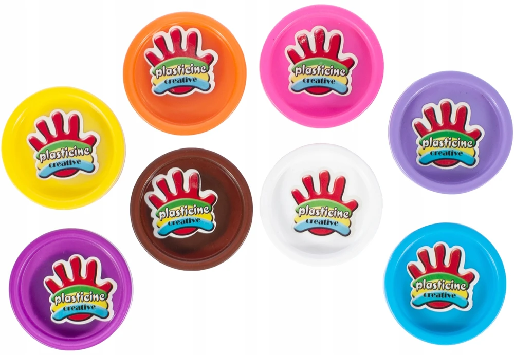 Malplay Plastilinas- modelinas su priedais, 8 spalvos