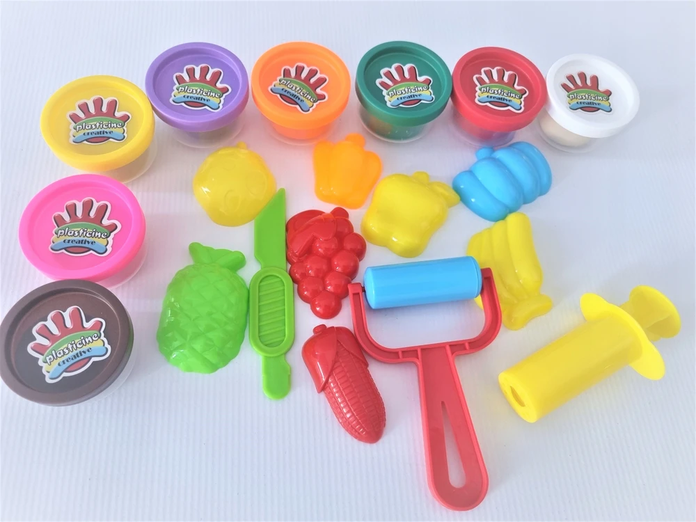 Malplay Plastilinas- modelinas su priedais, 8 spalvos