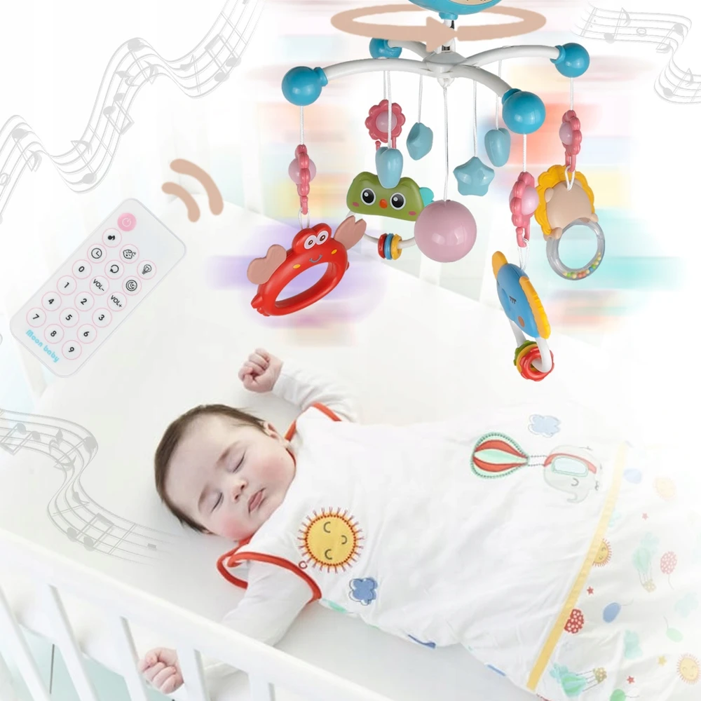 Malplay Muzikinė karuselė kūdikiams su projektoriumu ir nuotolinio valdymo pultu
