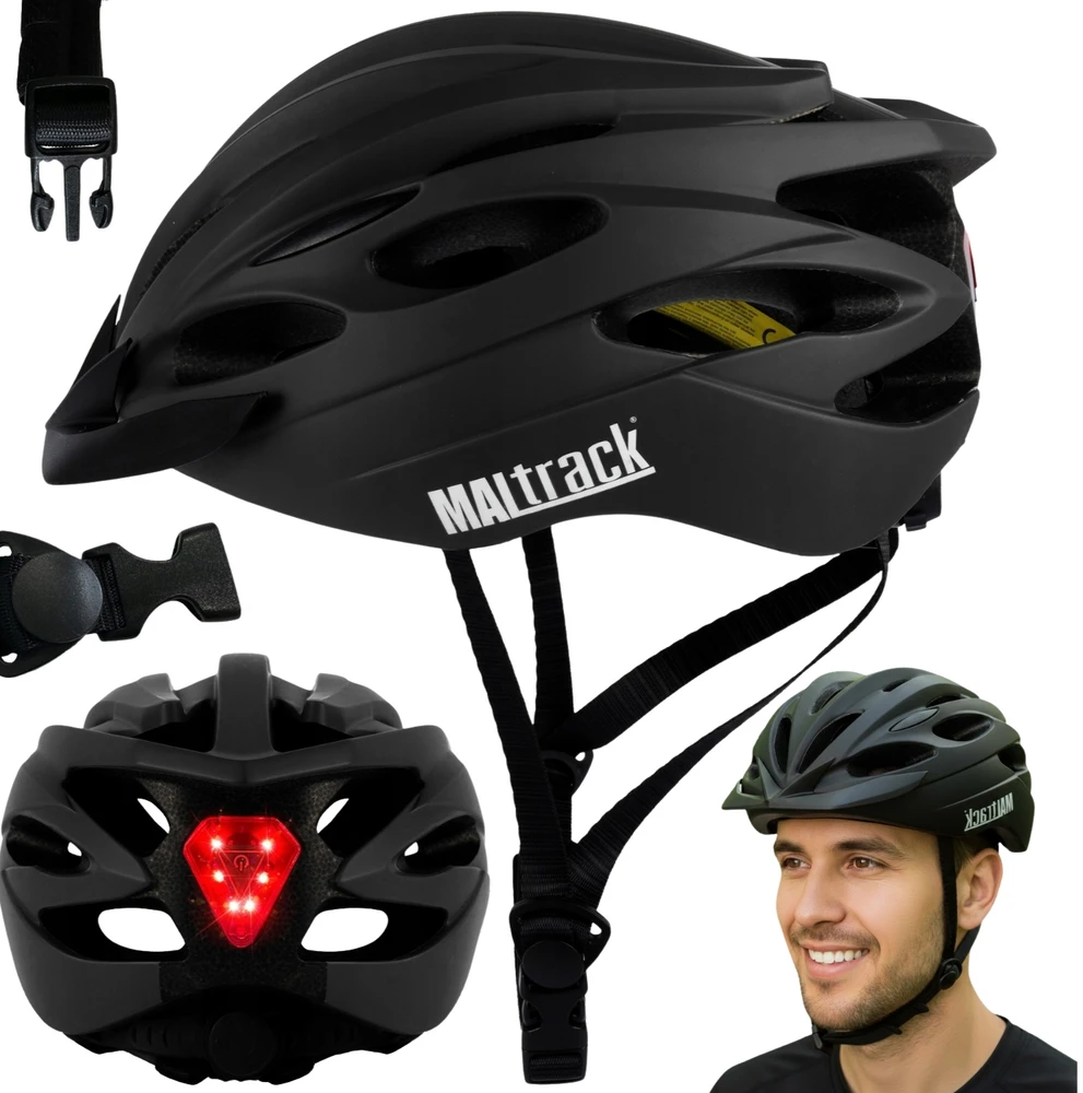 Maltrack DVIRAČIO ŠALMAS VYRAMS MOTERIŠKAS MTB DVIRAČIO REGULIUOJAMAS PATOGUS 58-61 LIGHT