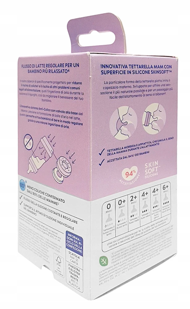 MAM BABY ANTI-COLIC 0M+ BUTELIUKAS NAUJOGIMS 160 ml