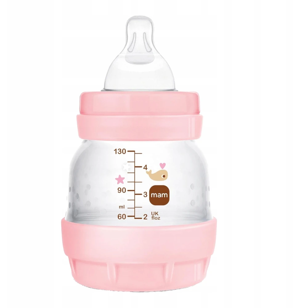 MAM Baby Anti-Colic Bottle 130 ml čiulptukas 0m Naujagimiui