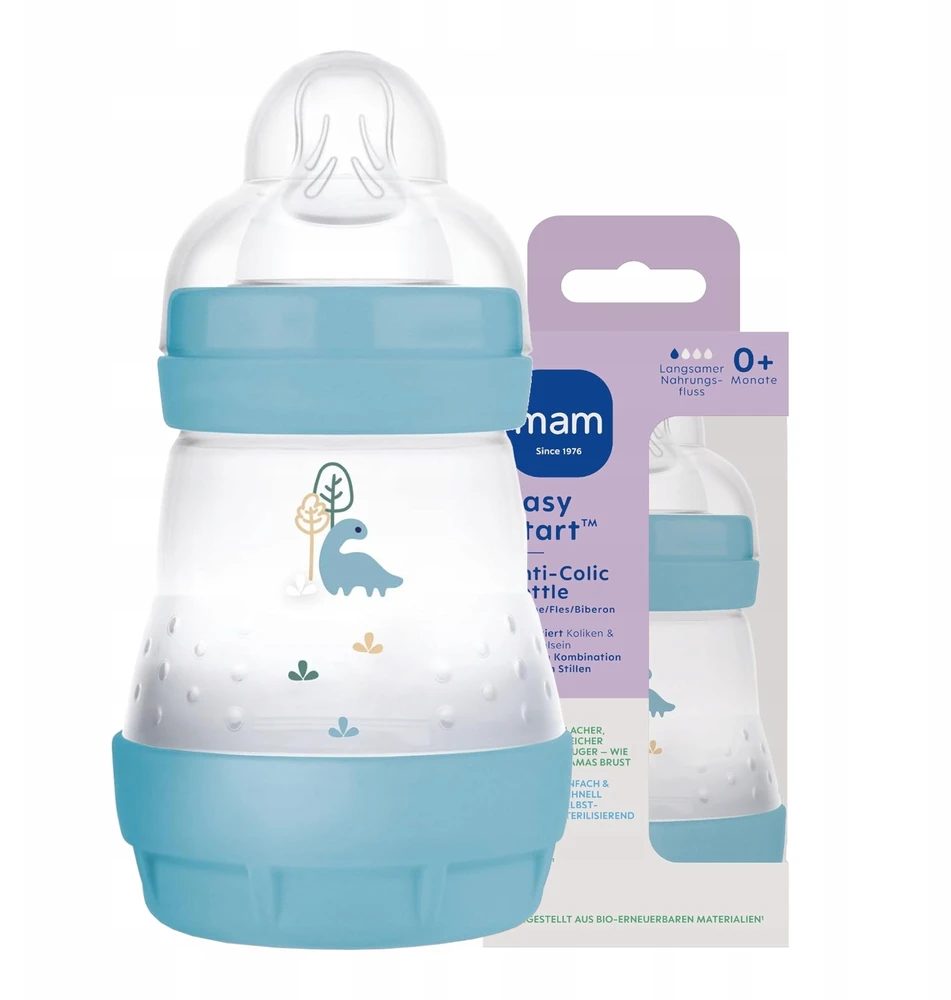 MAM Baby Anti Colic Bottle 160 ml lėto srauto žindukas 0m+