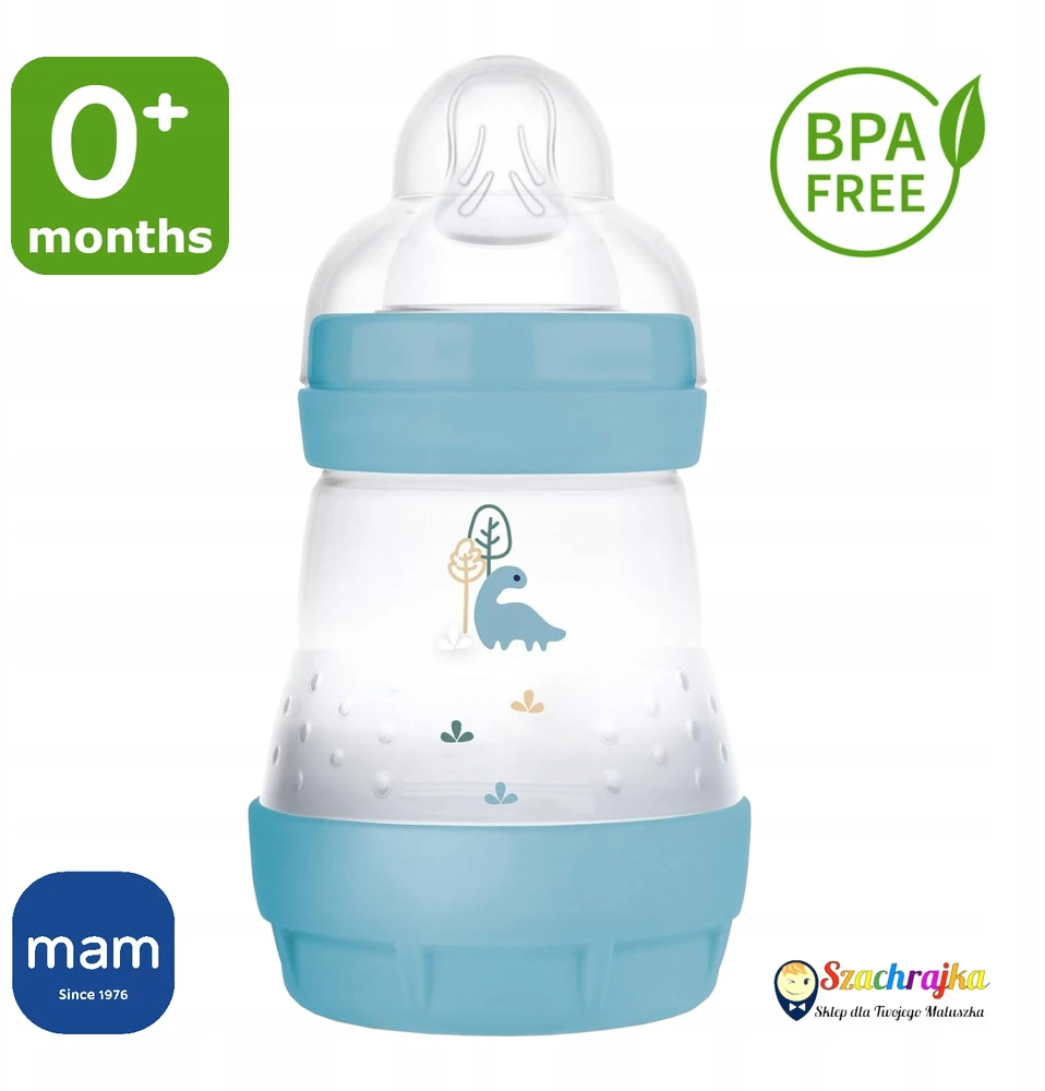 MAM Baby Anti Colic Bottle 160 ml lėto srauto žindukas 0m+
