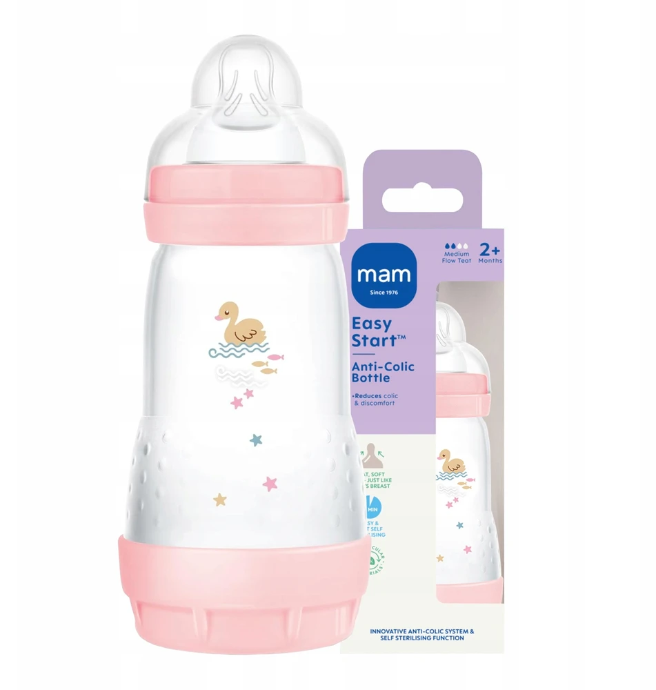 Mam 1186 BUTELIS A/KOL PERFECT START 260ML SEALIFE GIRL