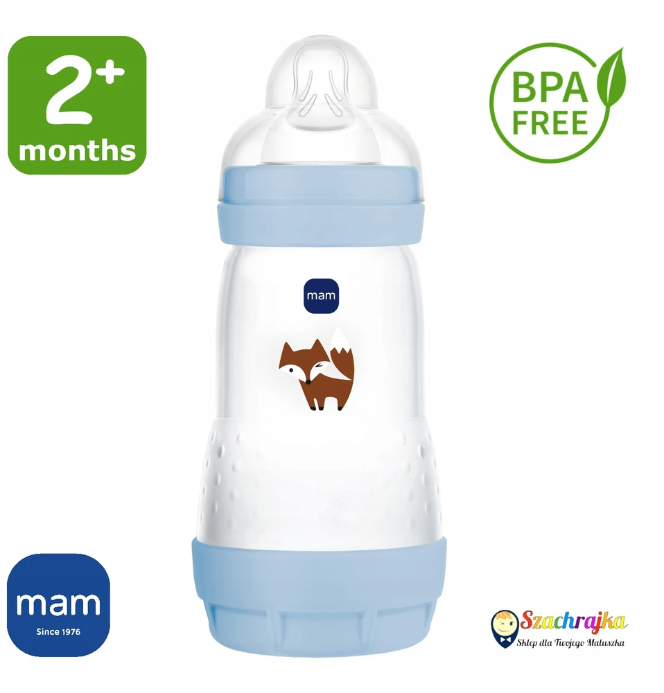 MAM Baby Anti-Colic Bottle 260 ml čiulptukas 2m+ kūdikiui