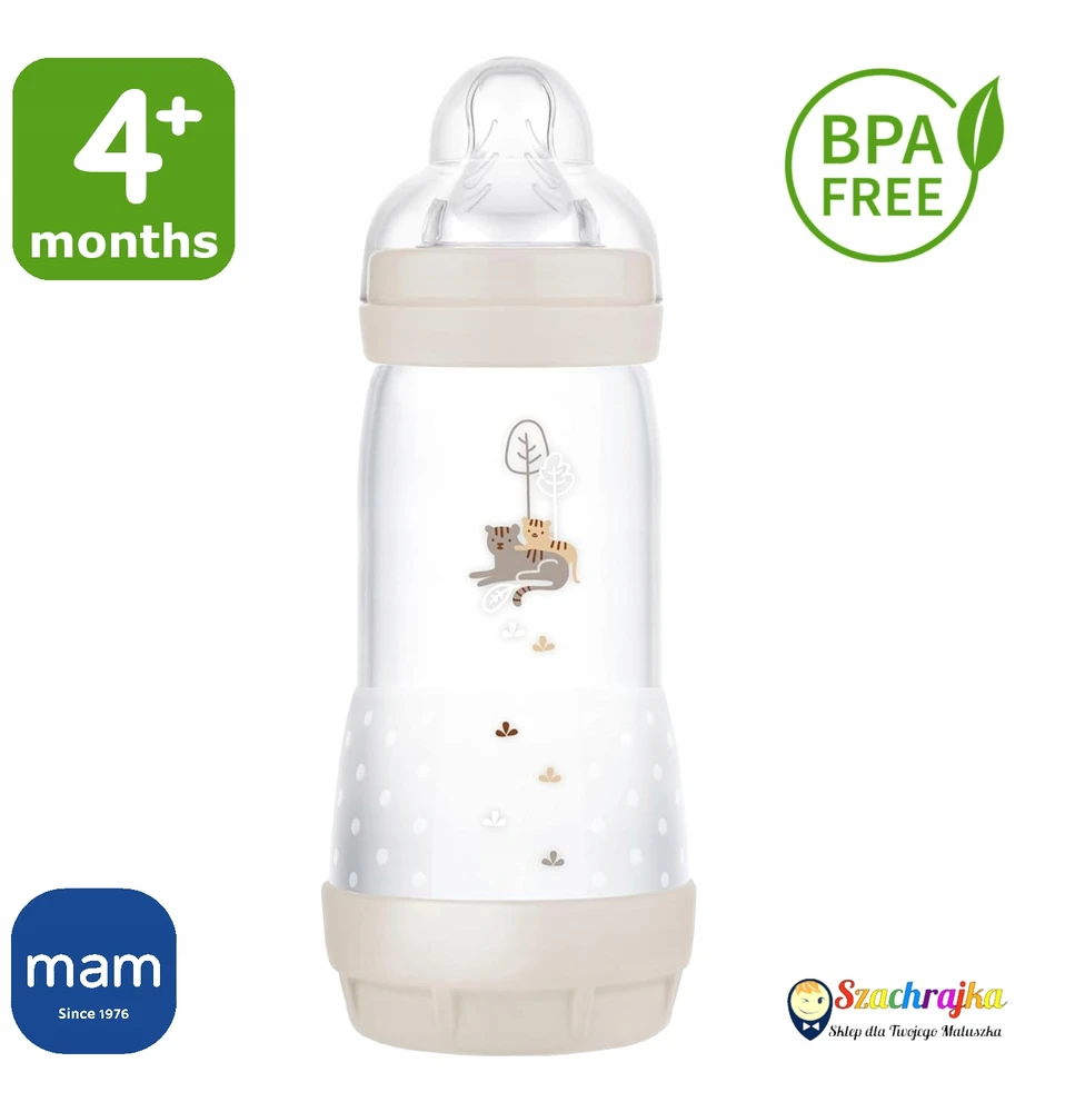 Mam Baby 1216 BUTELIUKAS A/KOL PERFECT START 320ML PLANET LOVE UNISEX