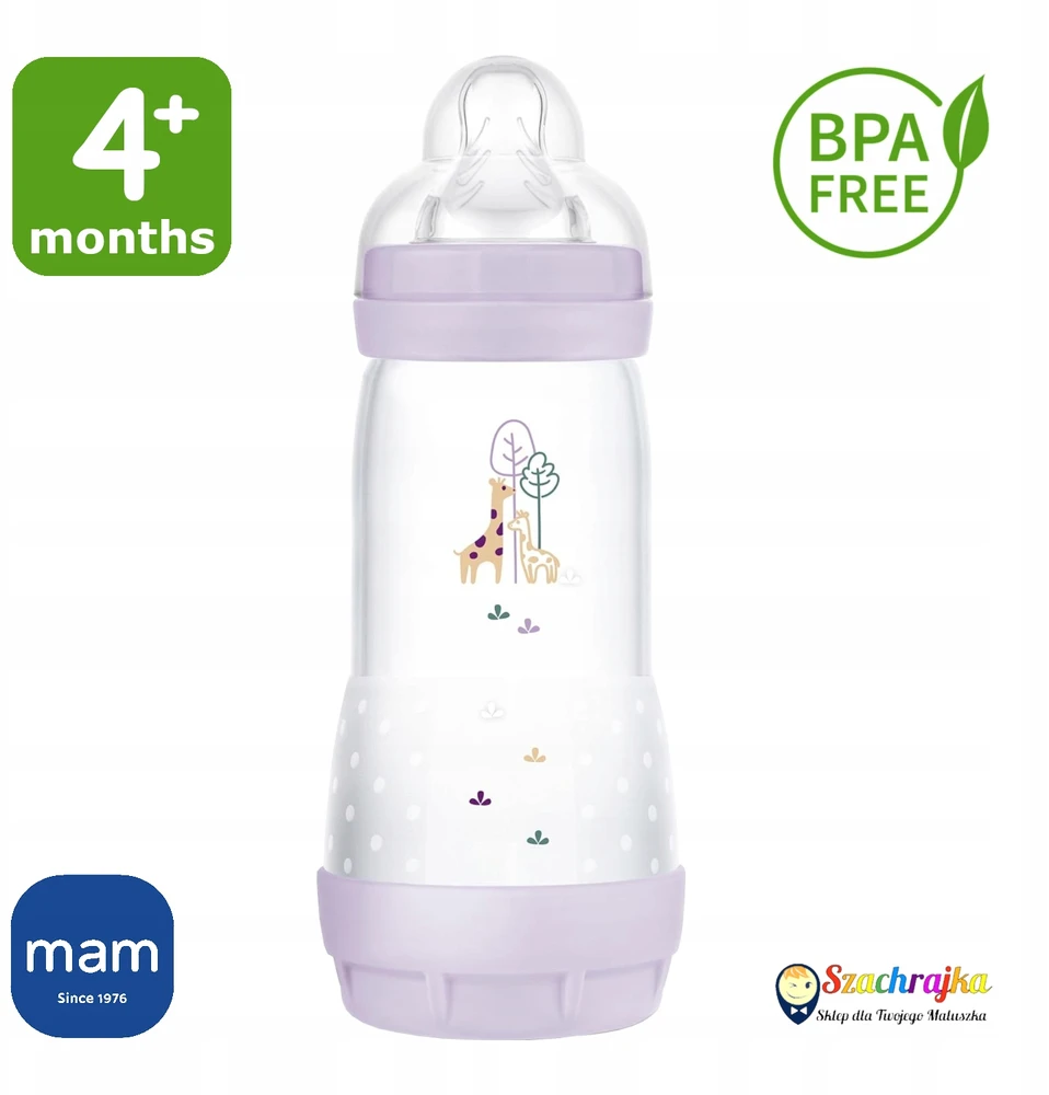 Mam Baby 1209 BUTELIUKAS A/KOL PERFECT START 320ML PLANET LOVE GIRL