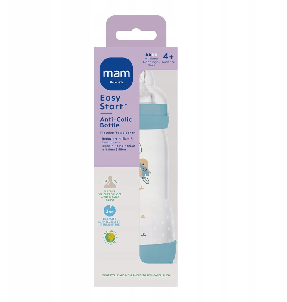 Mam 1193 BUTELIS A/KOL PERFECT START 320ML PLANET LOVE BOY