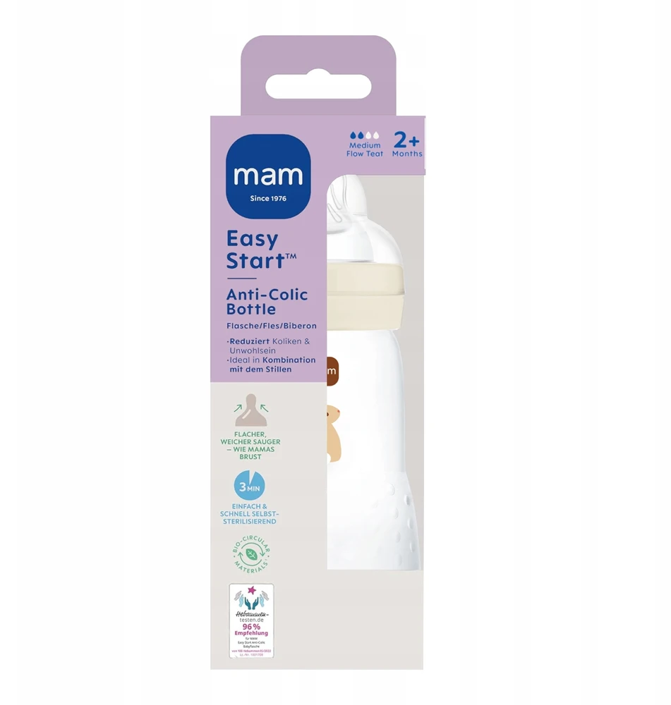 MAM 851179 Perfect Start Planet Love buteliukas nuo dieglių 260ml unisex