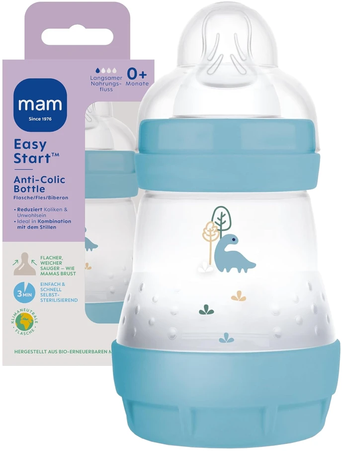 Mam 1117 BUTELIUKAS A/KOL PERFECT START 160ML PLANET LOVE BOY