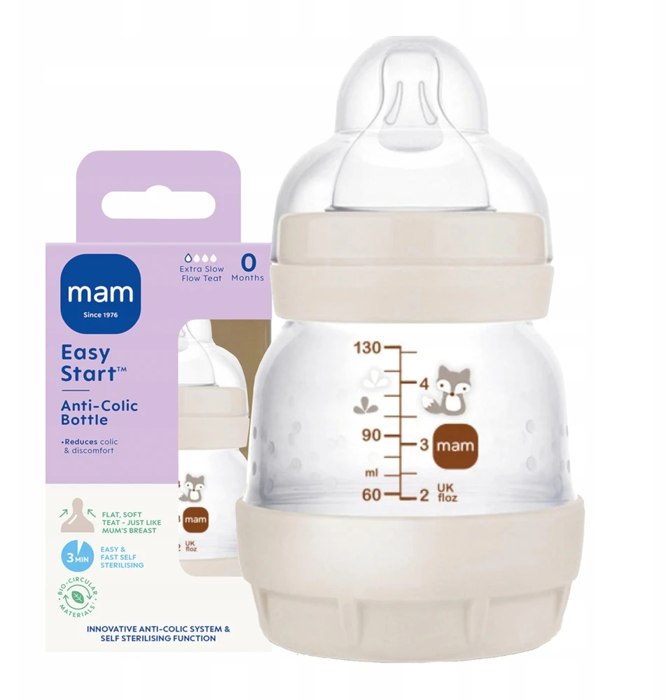 MAM 851094 Perfect Start Planet Love buteliukas nuo dieglių 130ml unisex