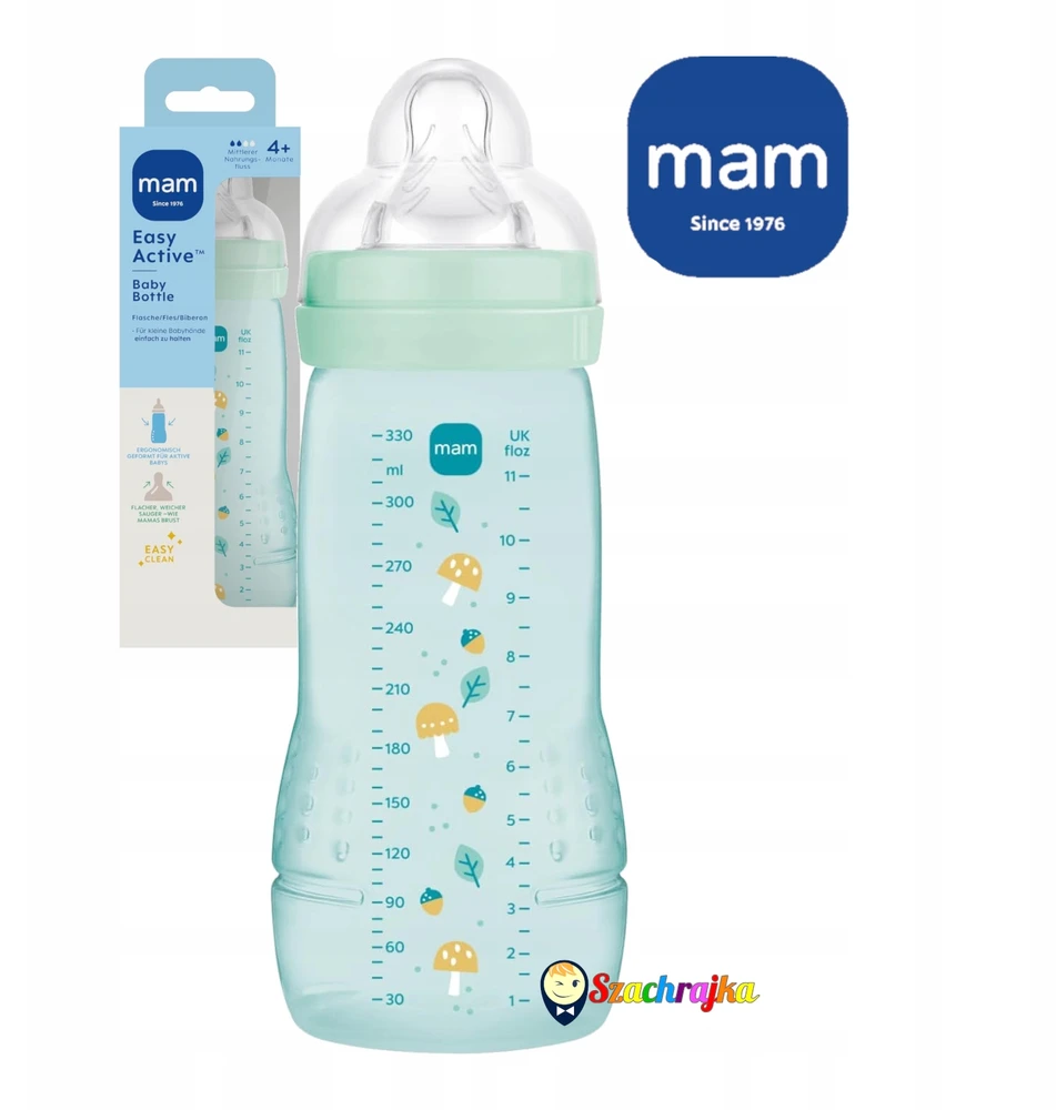 MAM Baby Buteliukas nuo pilvo dieglių 330 ml, žindukas 4m+