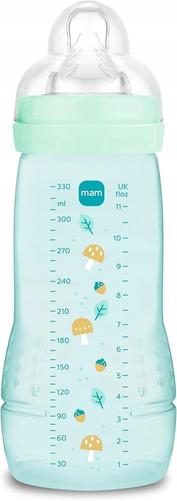 Mam Akcesoria MAM Baby Easy Active Bottle 330 ml su greitu speneliu 4m+ nuo pilvo dieglių