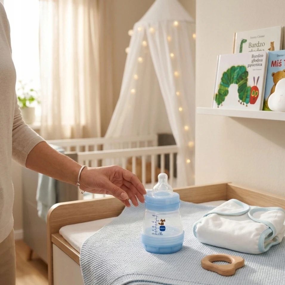 MAM BABY MAM Buteliukas ANTYKOLKOWA PERFECT START 130ML CHŁOPIEC GROUNDING IN NATURE