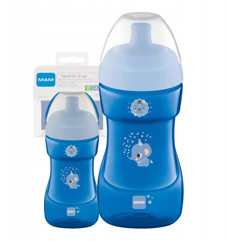 Mam Akcesoria MAM Baby Sports Cup 330 ml Neišsiliejantis buteliukas 12 m+