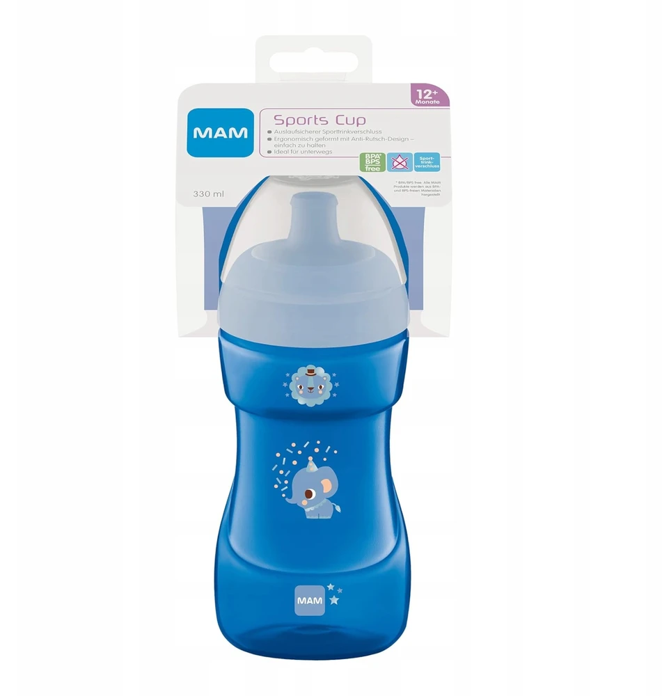Mam Akcesoria MAM Baby Sports Cup 330 ml Neišsiliejantis buteliukas 12 m+
