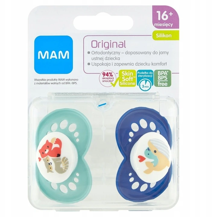 MAM 831393 čiulptukas Original silky 16+ Together boy 2vnt.