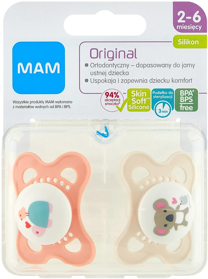 MAM 831225 Original silky 2-6 Together mergaitės čiulptukas 2vnt.