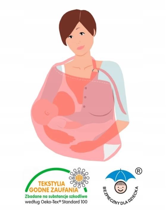 Mama Bear Medvilninis boho nėrinių maitinimo šalikas (4 spalvos) + dėklas MADE IN PL