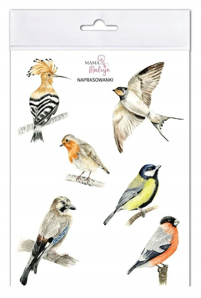 Mama Maluje Lyginamieji lipdukai Birds 2 233x152 mm Mama Paints