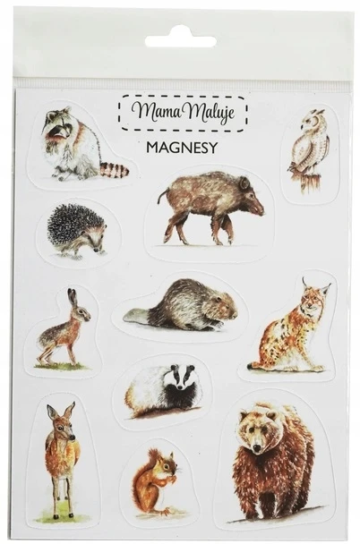 Dėlionė Mama Maluje Miško gyvūnai - Mama Paints