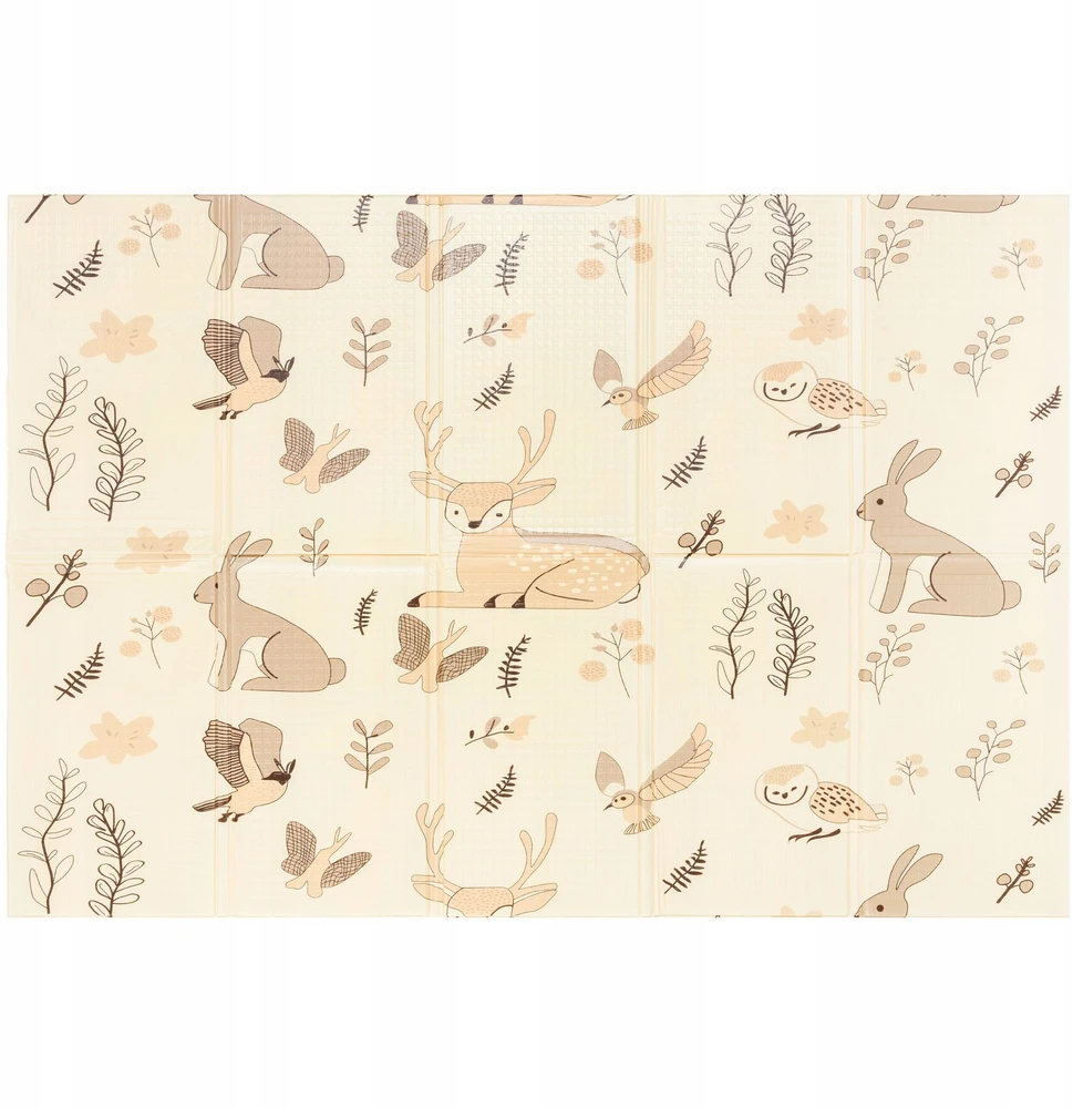 Mamabrum Dvipusis porolono kilimėlis 180x120 cm sulankstytas Magic Forest Boho R17
