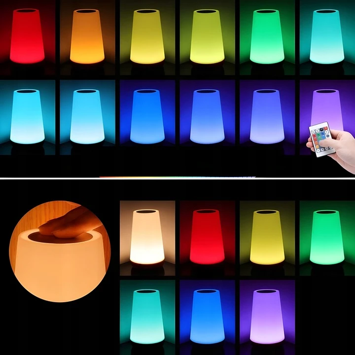 MANA Led Naktinė Lempa Rgb, Belaidė, Usb, Jutiklinė, Vaikams