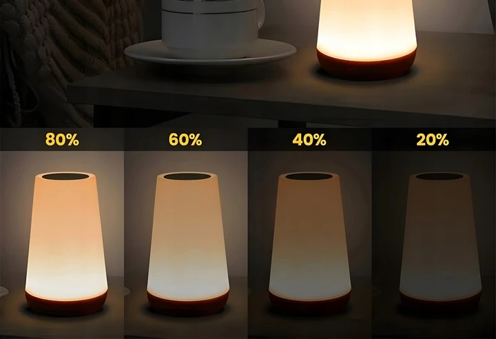 MANA Led Naktinė Lempa Rgb, Belaidė, Usb, Jutiklinė, Vaikams