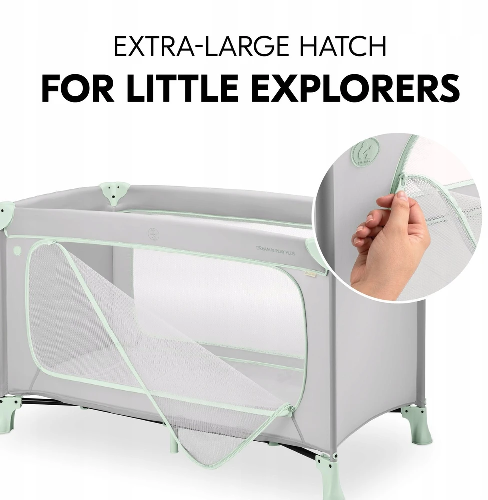 Maniežas Hauck Dream N Play Plus, dusty mint