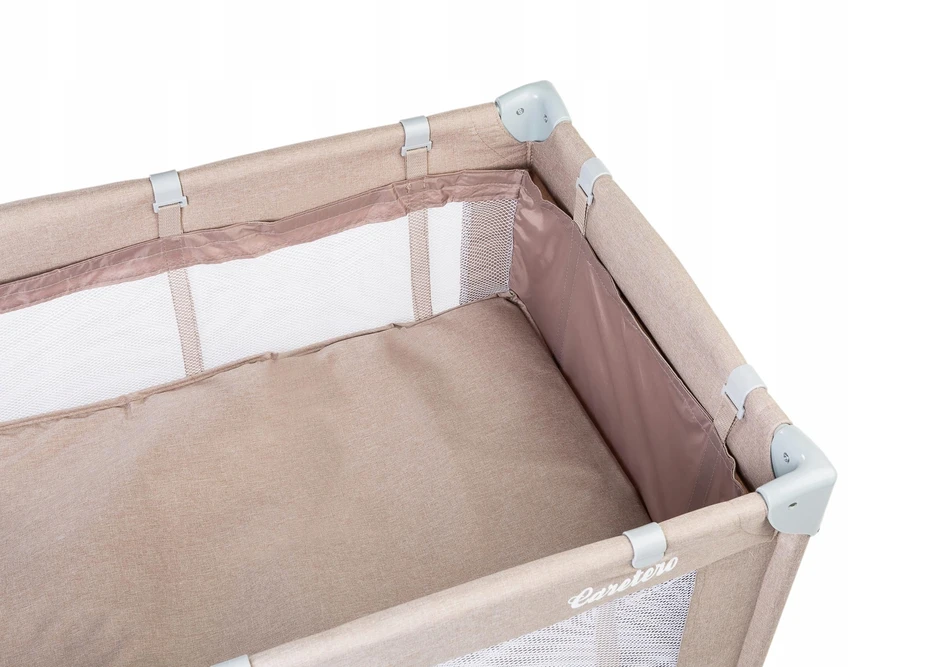 Kelioninė lovelė CARETERO Basic Plus smėlio spalvos