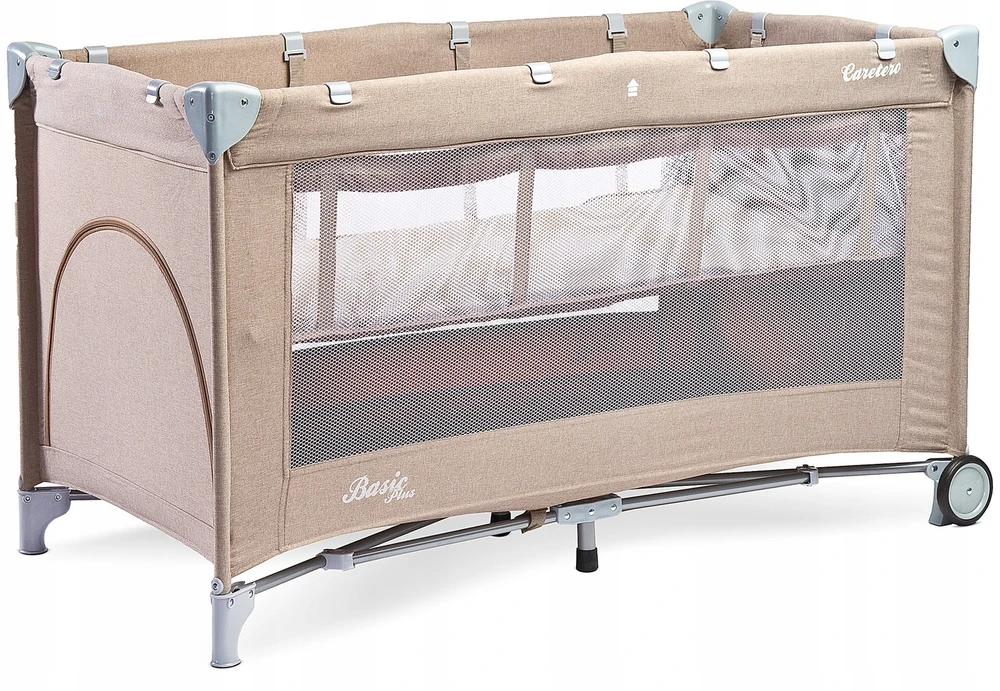 Kelioninė lovelė CARETERO Basic Plus smėlio spalvos
