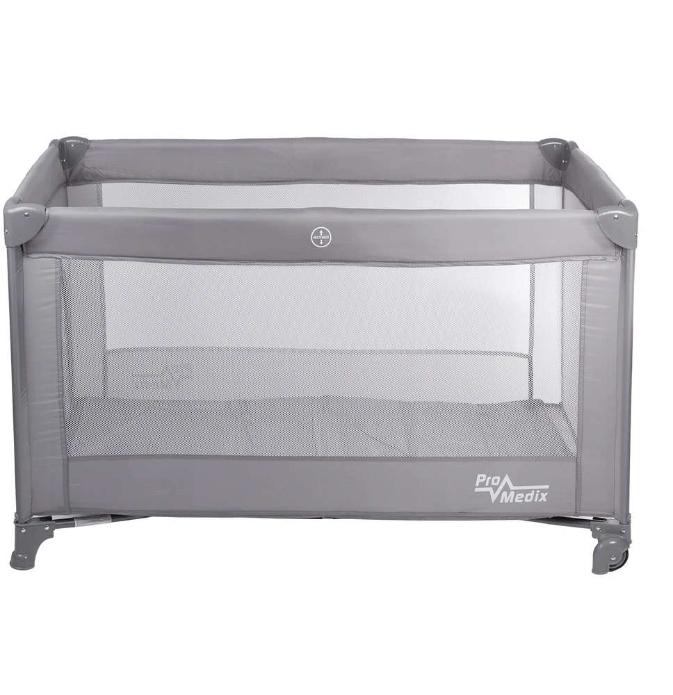 Promedix PR-803 G Kelioninė lovelė Kelioninė lovelė, 125x65x74cm, Ratukai, Apsauginis užvalkalas, Pilka