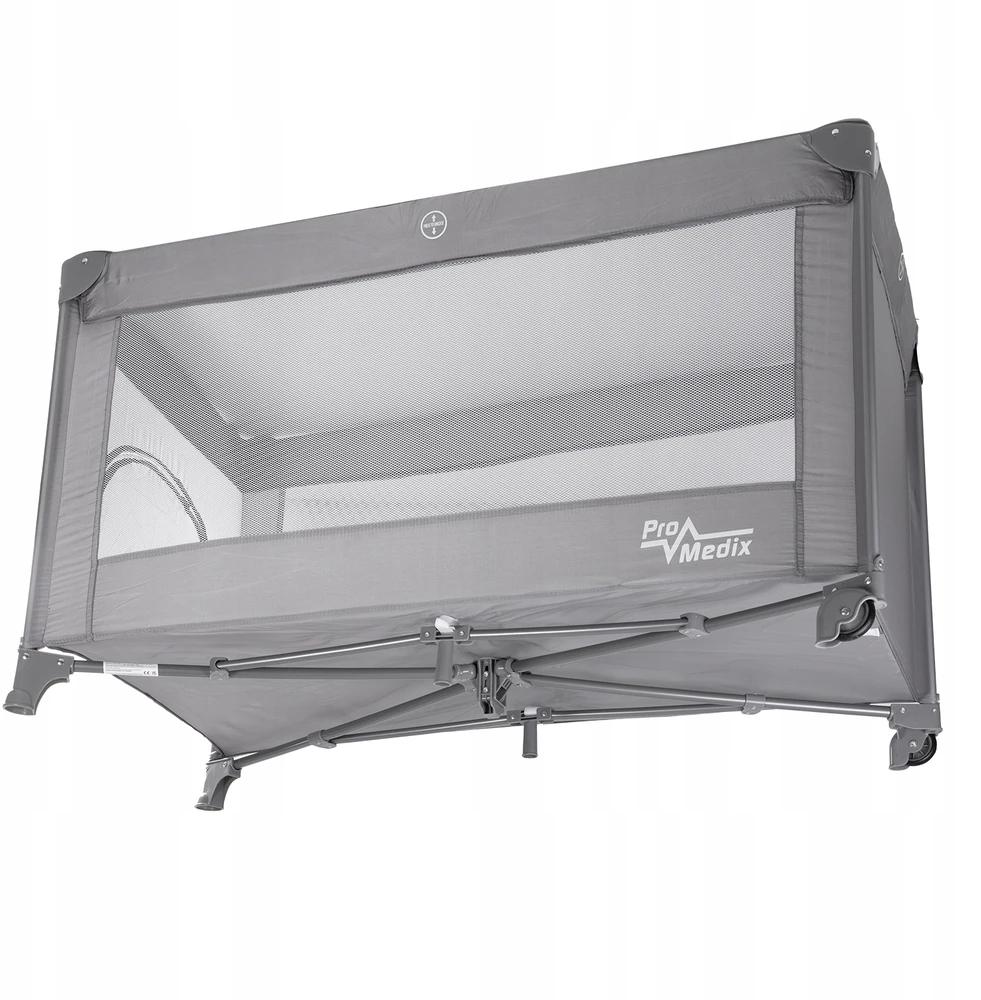 Promedix PR-803 G Kelioninė lovelė Kelioninė lovelė, 125x65x74cm, Ratukai, Apsauginis užvalkalas, Pilka