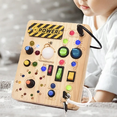 MANIPULIAVIMO ŽAISLAS,LED JUTIKLIO LENTA,MONTESSORI UGDYMAS,DIDELIS