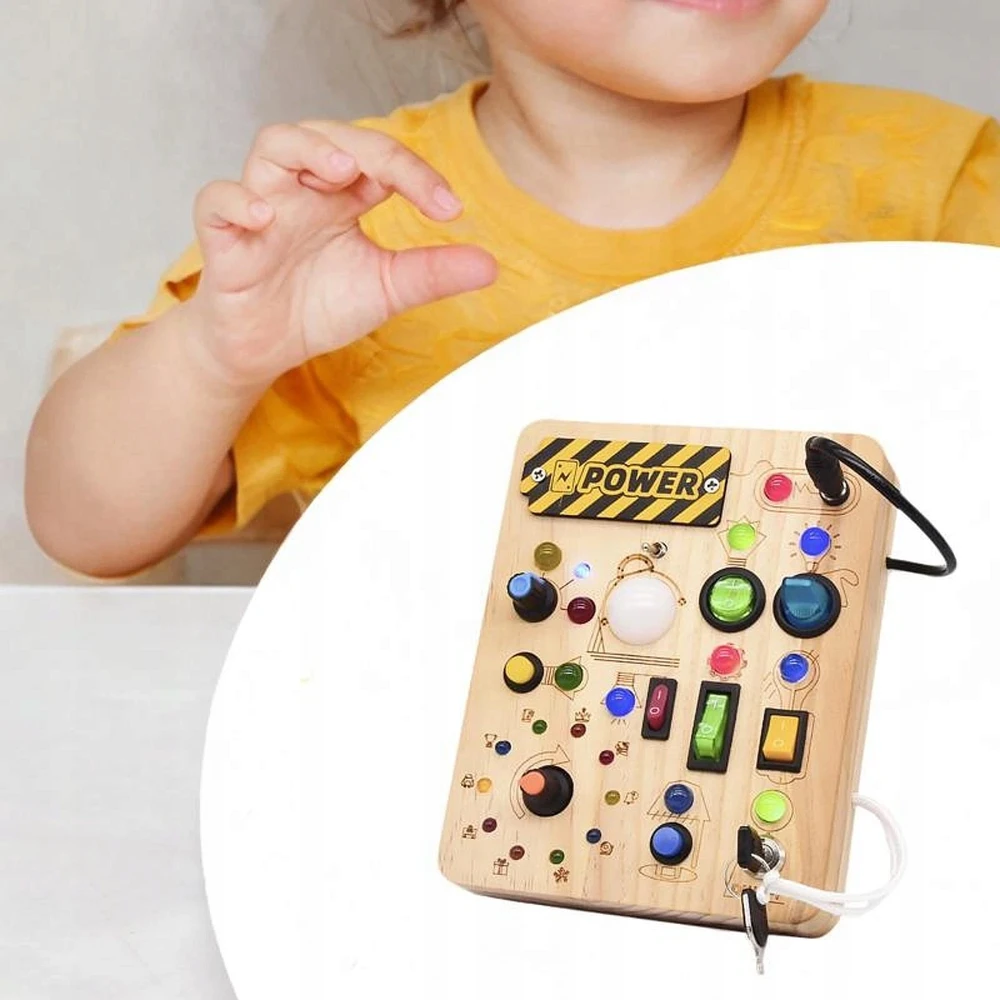 MANIPULIAVIMO ŽAISLAS,LED JUTIKLIO LENTA,MONTESSORI UGDYMAS,DIDELIS