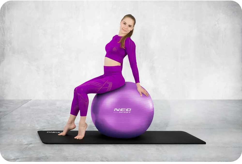 Neo-Sport Mankštos kamuolys 65 cm NS-951 violetinis